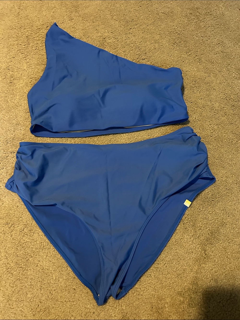 summersalt One-Shoulder Bikini Set in Blue